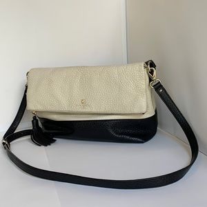 Kate Spade black and cream satchel